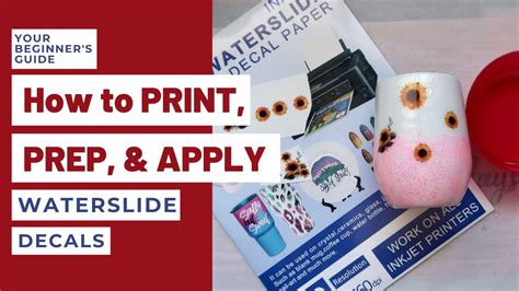 How To Use Waterslide Decal Paper For Inkjet Printers by.